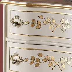 Wohnen Barock Möbel*58x80x31 Barock Kommode mit drei Schubladen - Iviada