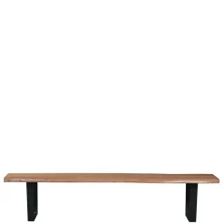 Wohnen Küchenbänke|Esszimmerbänke*150x46x40 Baumkante Bank mit Bügelgestell - Beataz