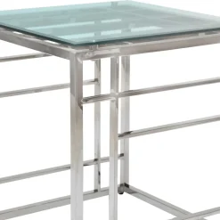 Wohnen Telefontische*50x56x50 Beistelltisch aus Glas - Moonie