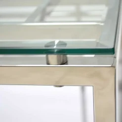 Wohnen Telefontische*50x56x50 Beistelltisch aus Glas - Moonie