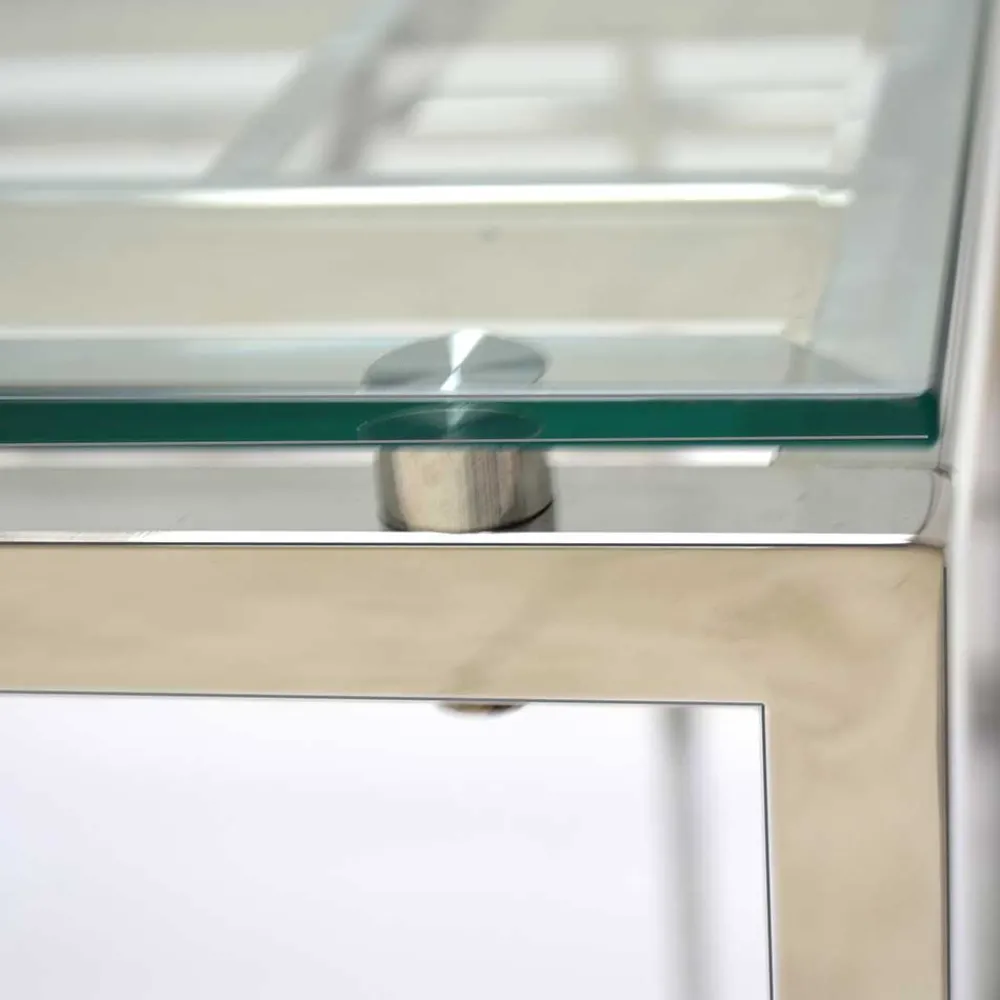 Wohnen Telefontische*50x56x50 Beistelltisch aus Glas - Moonie