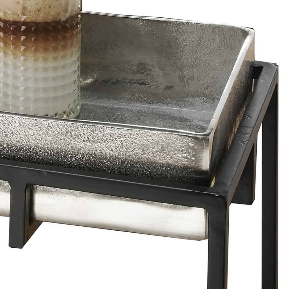 Wohnen 57x59x32 Beistelltisch mit hohem Rand - Bargas