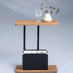 Wohnen Küchentische|Couchtisch*50x60x20 Beistelltisch mit Zeitungsständer - Gruskom