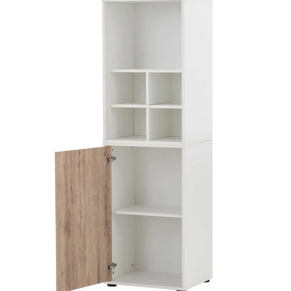 Wohnen 51x168x41 Büro Aktenregal Schrank zweifarbig - Laganzo