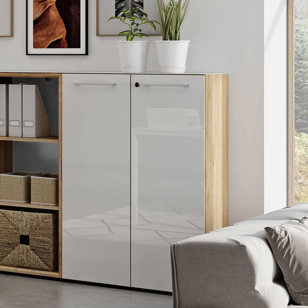 Wohnen Büroschränke*80x120x37 Büro Aktenschrank abschließbar - Laszlo I