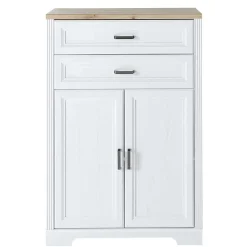 Wohnen Büroschränke*86x127x38 Büro Ordnerschrank 2-türig & 2 Schubladen - Mehady