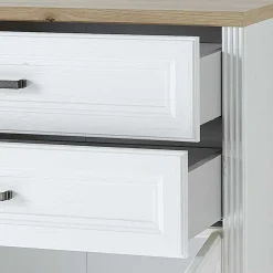 Wohnen Büroschränke*86x127x38 Büro Ordnerschrank 2-türig & 2 Schubladen - Mehady