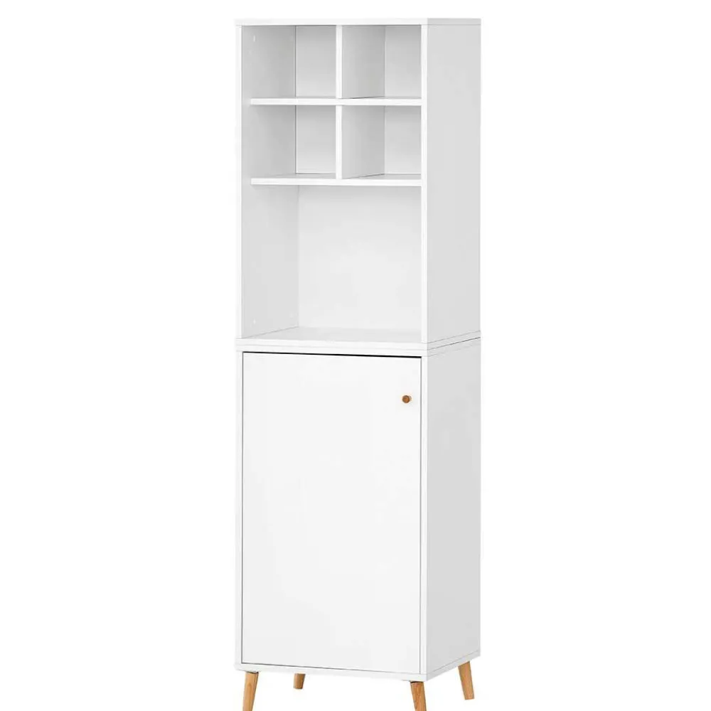 Wohnen Weiße Möbel|Büroschränke*51x185x41 Büro Regal Schrank in Weiß - Obtin