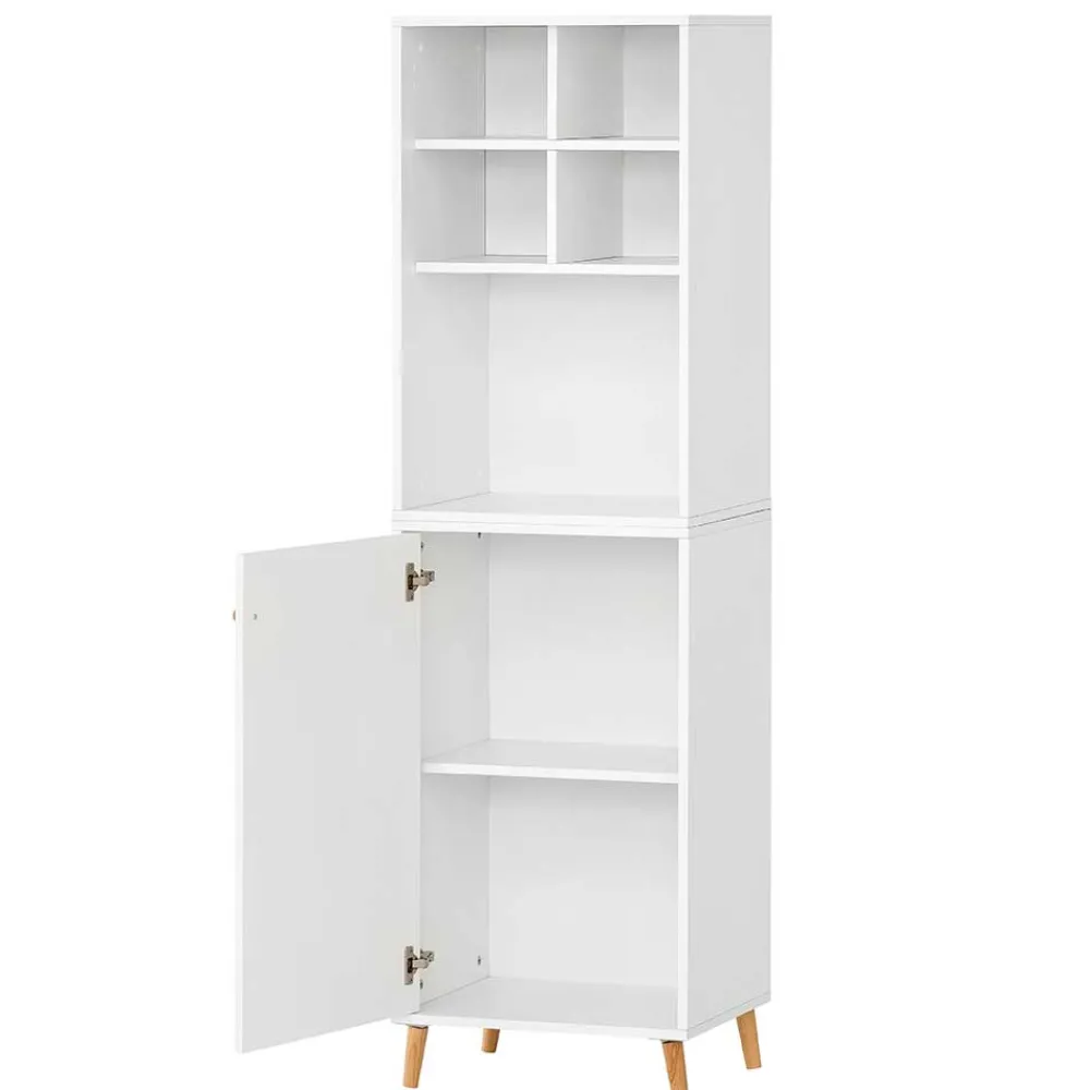 Wohnen Weiße Möbel|Büroschränke*51x185x41 Büro Regal Schrank in Weiß - Obtin