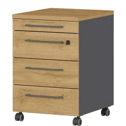 Wohnen 42x61x49 Büro Rollcontainer mit Utensilienfach - Ovgunia