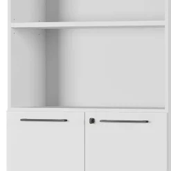 Wohnen 80x197x40 Büro Schrank mit 2 Fächern & 2 Türen - Ofledio