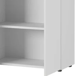 Wohnen 80x197x40 Büro Schrank mit 2 Fächern & 2 Türen - Ofledio