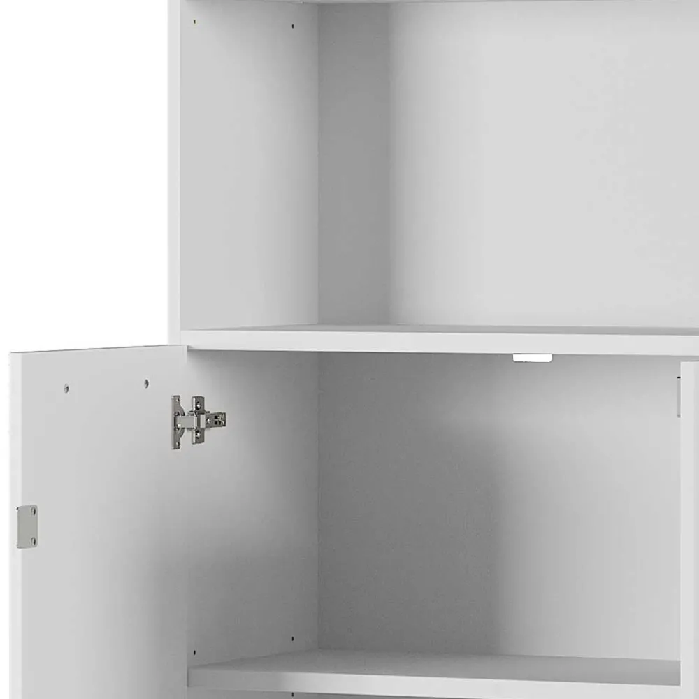 Wohnen 80x197x40 Büro Schrank mit 2 Fächern & 2 Türen - Ofledio