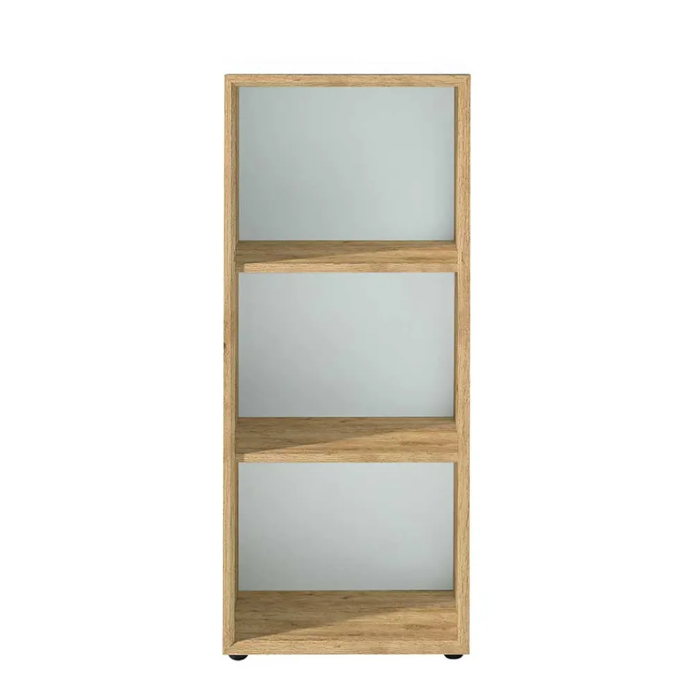 Wohnen Büroregale*50x120x37 Büroregal in Weiß & Wildeiche - Laszlo