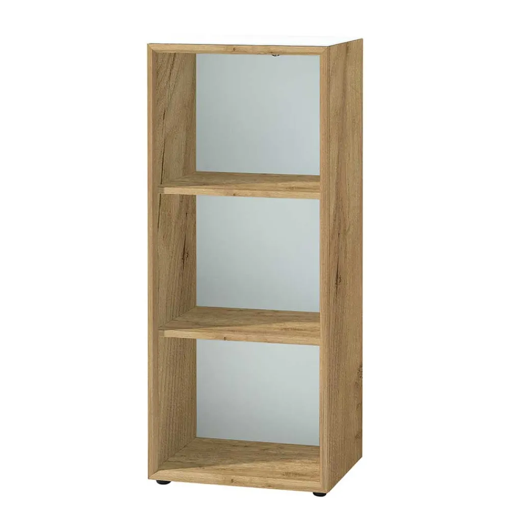 Wohnen Büroregale*50x120x37 Büroregal in Weiß & Wildeiche - Laszlo