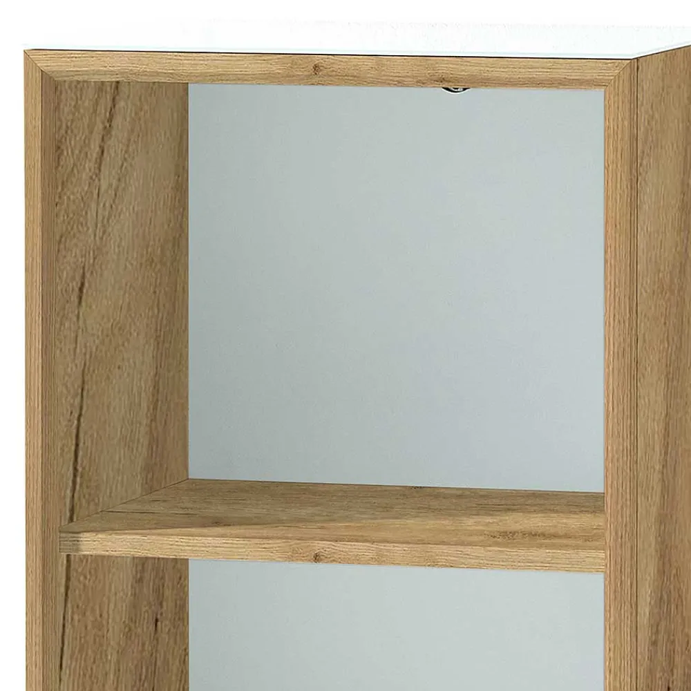 Wohnen Büroregale*50x120x37 Büroregal in Weiß & Wildeiche - Laszlo