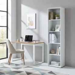Wohnen Büroregale*50x196x37 Büroregal mit 5 Fächern - Fidania
