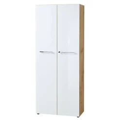 Wohnen 80x196x37 Büroschrank & Regal Kombi - Laszlo (zweiteilig)