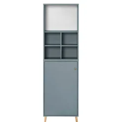 Wohnen 51x185x41 Büroschrank mit 5 Fächern & Tür - Baiamare