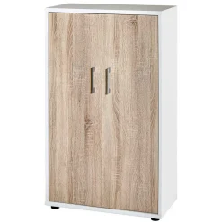 Wohnen Büroschränke*65x111x35 Büroschrank mit Doppeltür & Bügelgriffen - Garian