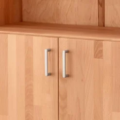 Wohnen Büroschränke*80x112x33 Buchenholz Aktenschrank mit Fach - Bash