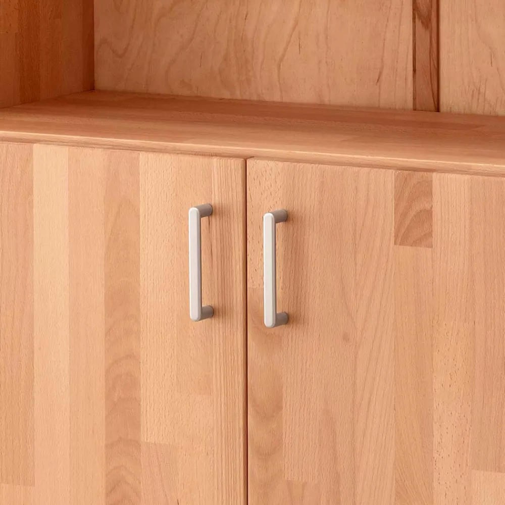 Wohnen Büroschränke*80x112x33 Buchenholz Aktenschrank mit Fach - Bash