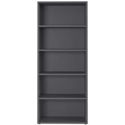 Wohnen Büroregale*80x197x40 cm Aktenregal in Dunkelgrau - Noel