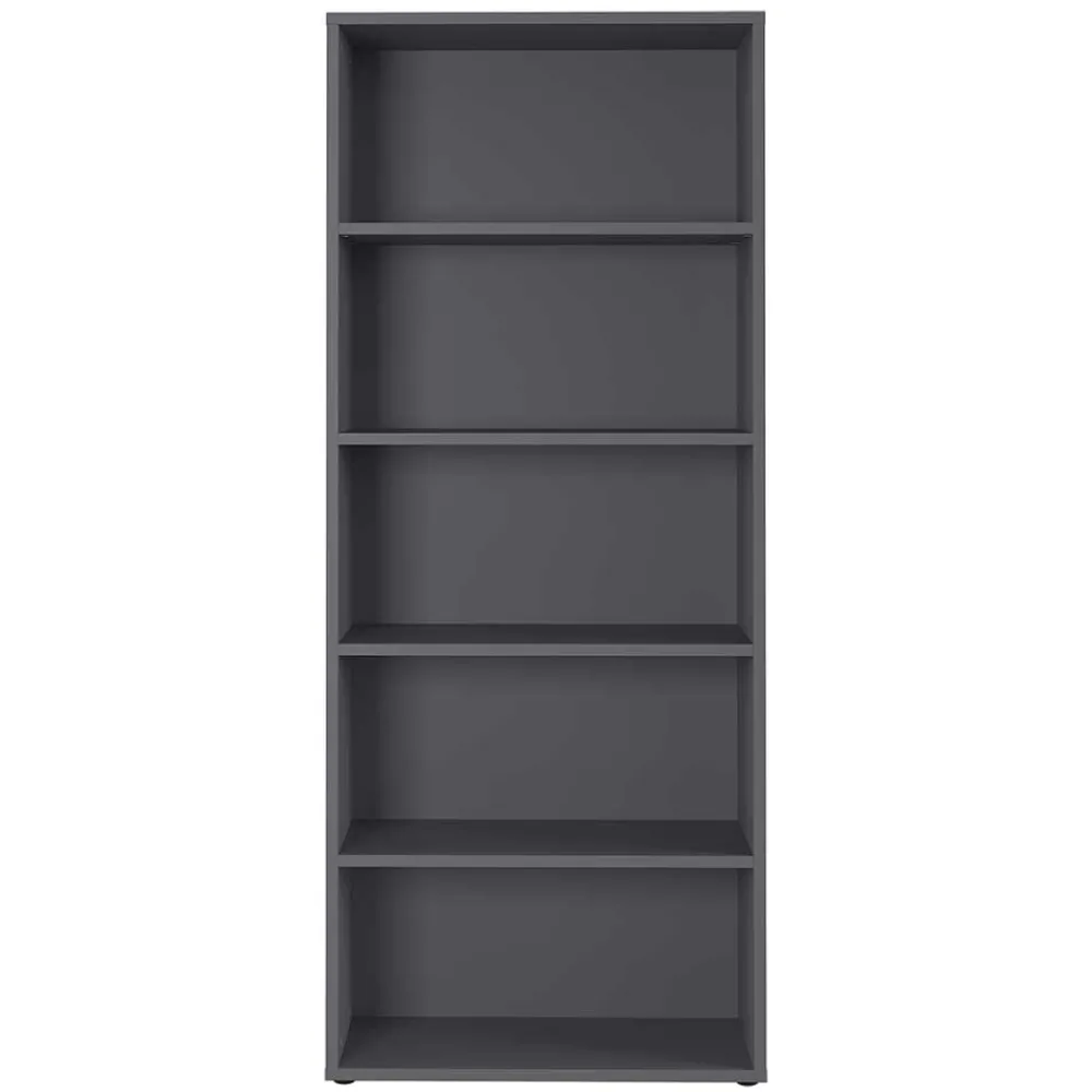 Wohnen Büroregale*80x197x40 cm Aktenregal in Dunkelgrau - Noel