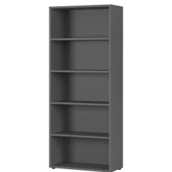 Wohnen Büroregale*80x197x40 cm Aktenregal in Dunkelgrau - Noel