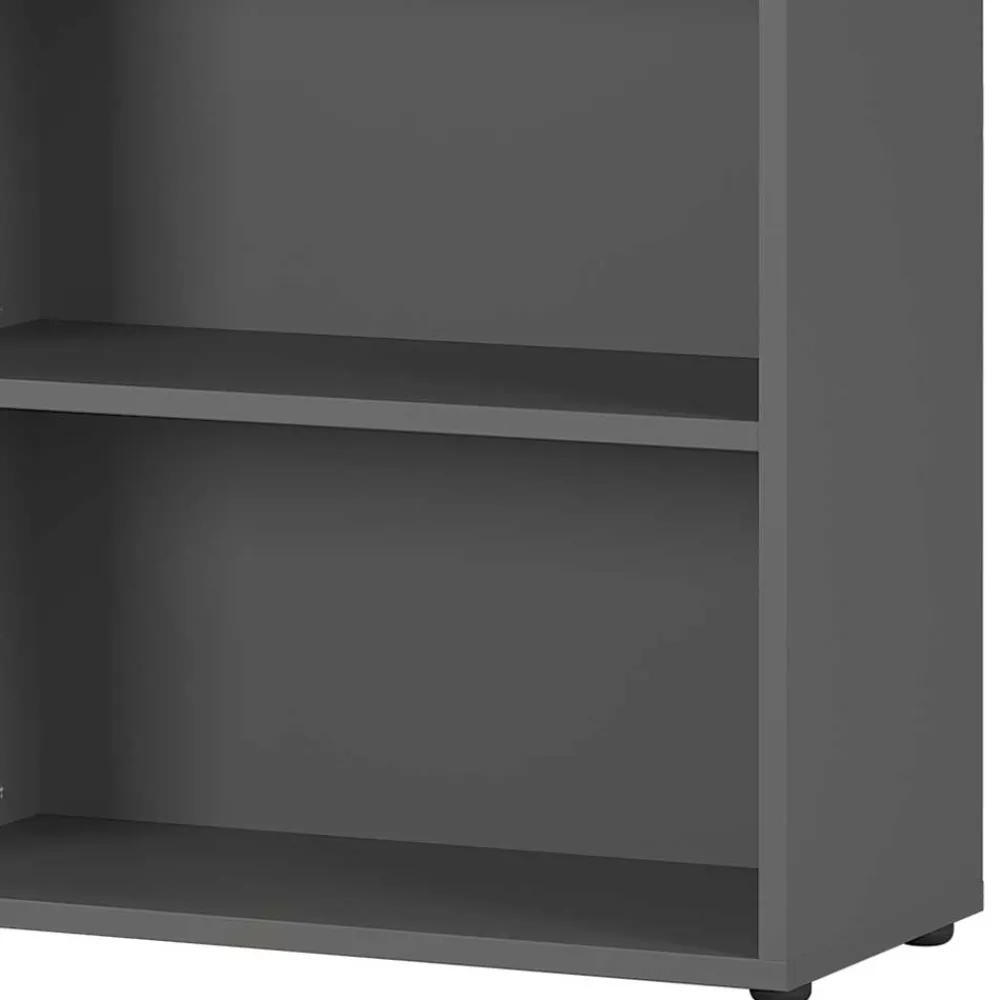 Wohnen Büroregale*80x197x40 cm Aktenregal in Dunkelgrau - Noel