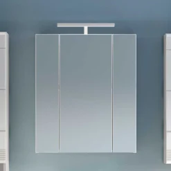 Wohnen 60x70x18 cm Bad Spiegelschrank 3-türig - Whale