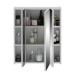Wohnen 60x70x18 cm Bad Spiegelschrank 3-türig - Whale