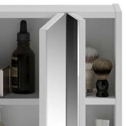 Wohnen 60x70x18 cm Bad Spiegelschrank 3-türig - Whale