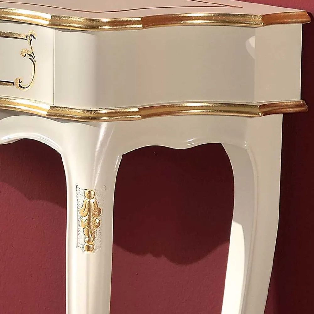 Wohnen 88x75x34 cm Barock Konsolentisch halbrund - Iviada