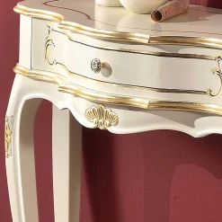 Wohnen 88x75x34 cm Barock Konsolentisch halbrund - Iviada