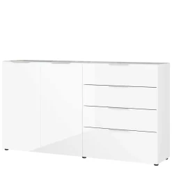 Wohnen 184x101x42 cm Design Sideboard mit Glas Beschichtung - Daven