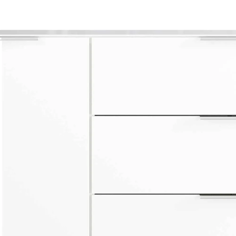 Wohnen 184x101x42 cm Design Sideboard mit Glas Beschichtung - Daven