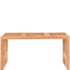 Wohnen 90x49x30 cm Design Sitzbank aus Teak Massivholz - Lakosion