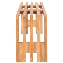 Wohnen 90x49x30 cm Design Sitzbank aus Teak Massivholz - Lakosion