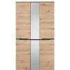 Wohnen Garderobenschränke*105x192x38 cm Dielen Kleiderschrank mit Spiegel - Kuetra