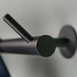 Wohnen 55x8x13 cm Garderobe aus Stahl in Schwarz - Yanathon