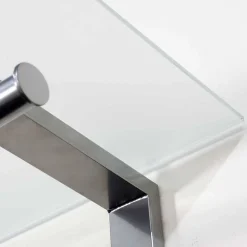 Wohnen Bürogarderoben*80x90x33 cm Garderobe aus Stahl & Glas - Celavio