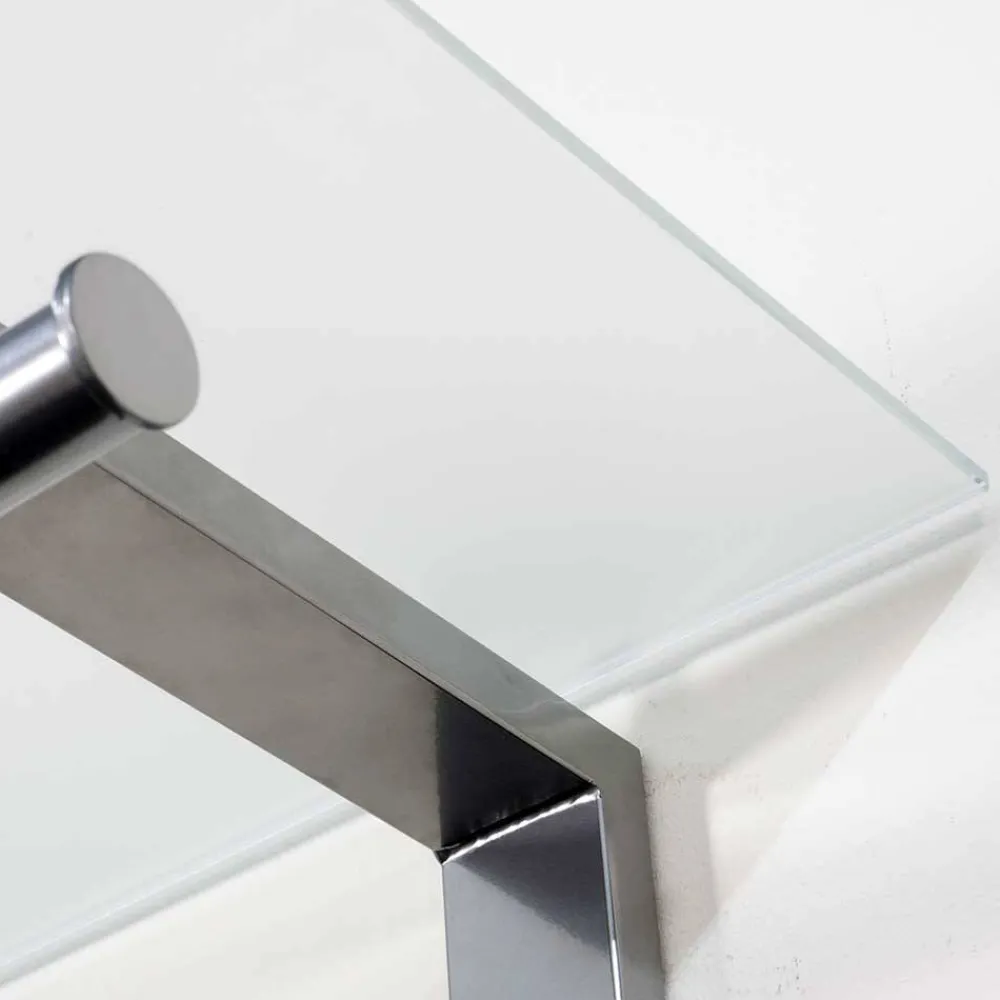 Wohnen Bürogarderoben*80x90x33 cm Garderobe aus Stahl & Glas - Celavio