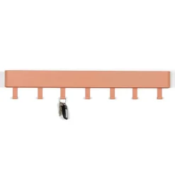 Wohnen Bürogarderoben*72x12x8 cm Garderobe Hakenleiste in Terracotta - Mayo