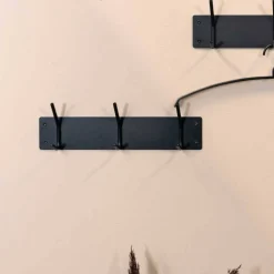 Wohnen Bürogarderoben*40x12x6 cm Garderobenleiste aus Stahl - Freshna