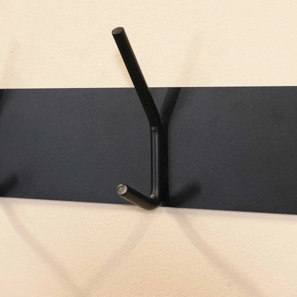 Wohnen Bürogarderoben*40x12x6 cm Garderobenleiste aus Stahl - Freshna