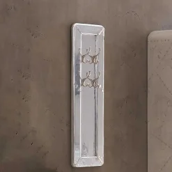 Wohnen Garderoben|Garderoben*35x110x8 cm Garderobenpaneel in Silber - Pilot