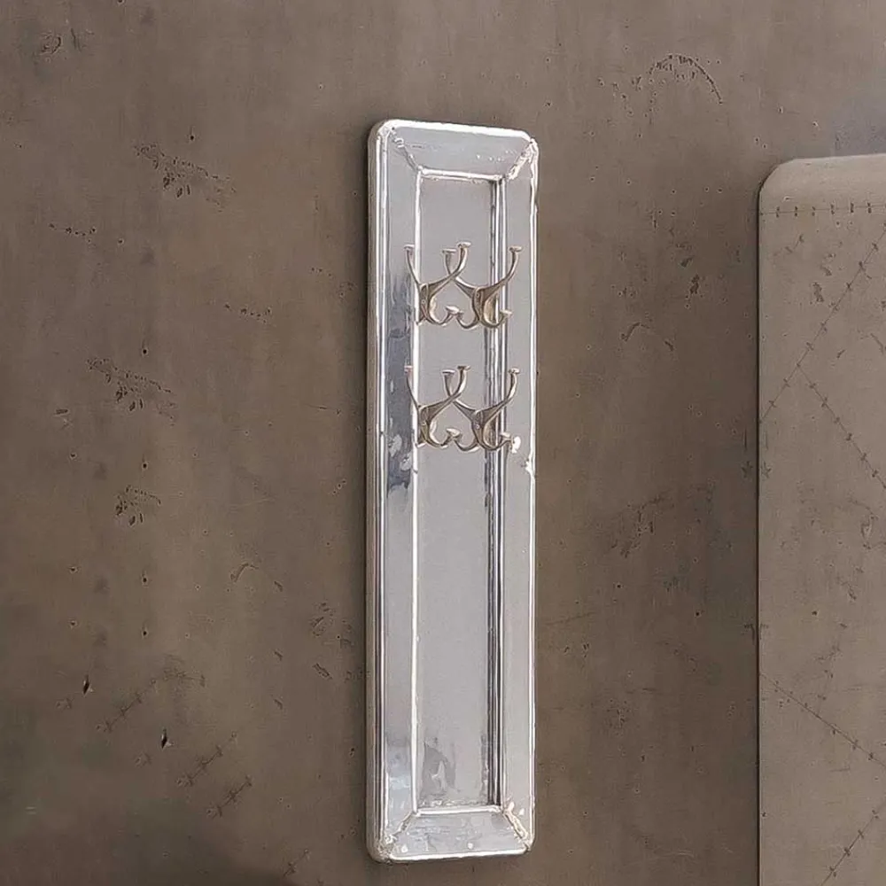 Wohnen Garderoben|Garderoben*35x110x8 cm Garderobenpaneel in Silber - Pilot