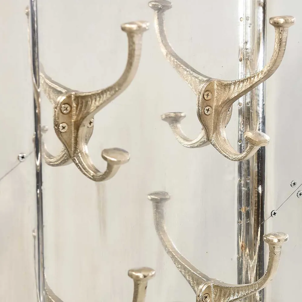 Wohnen Garderoben|Garderoben*35x110x8 cm Garderobenpaneel in Silber - Pilot