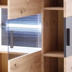 Wohnen 120x134x37 cm Highboard mit drei Türen - Vecenda